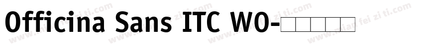 Officina Sans ITC W0字体转换